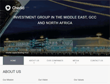 Tablet Screenshot of chedid-capital.com